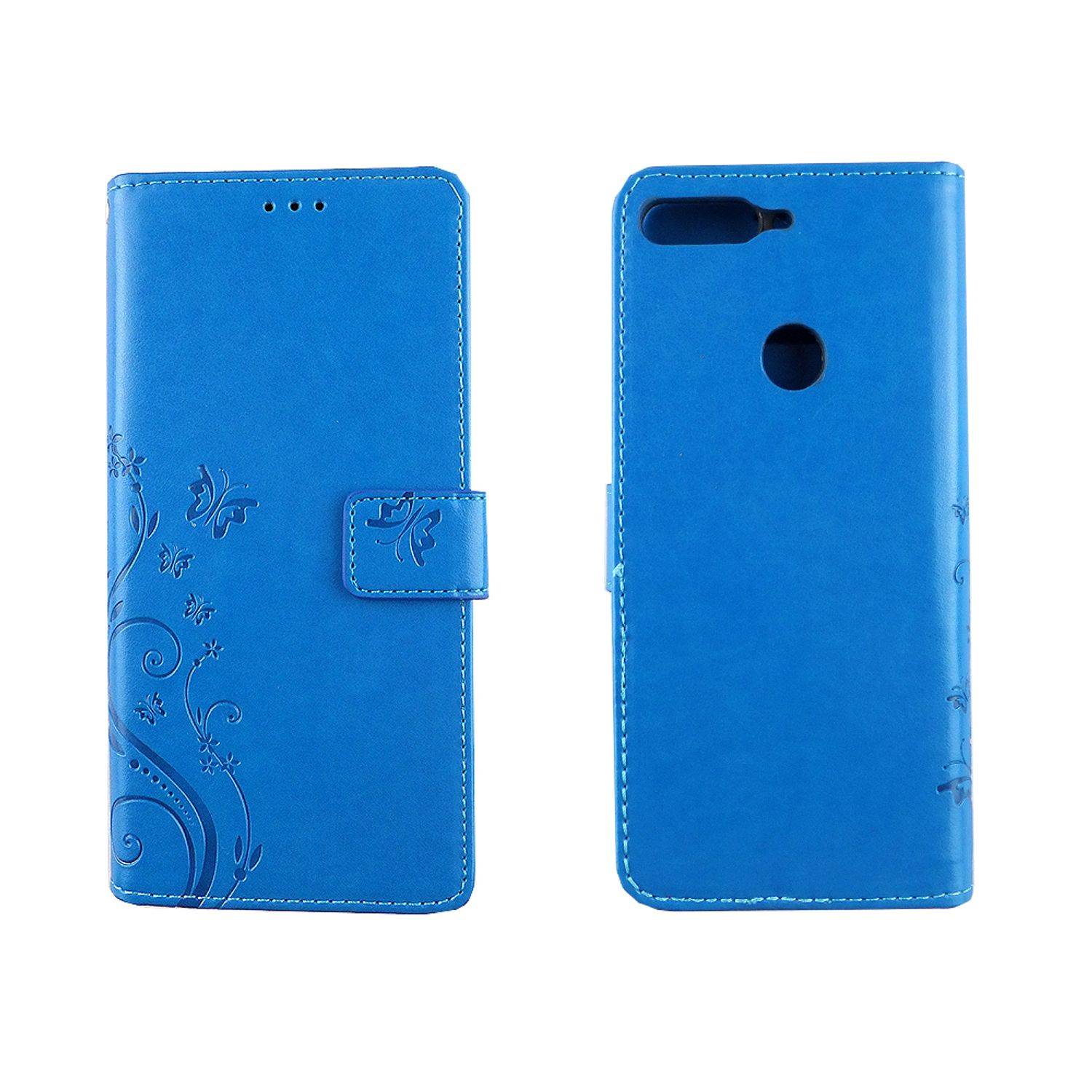 Huawei Honor 7C Handyhülle Bookcover Blau