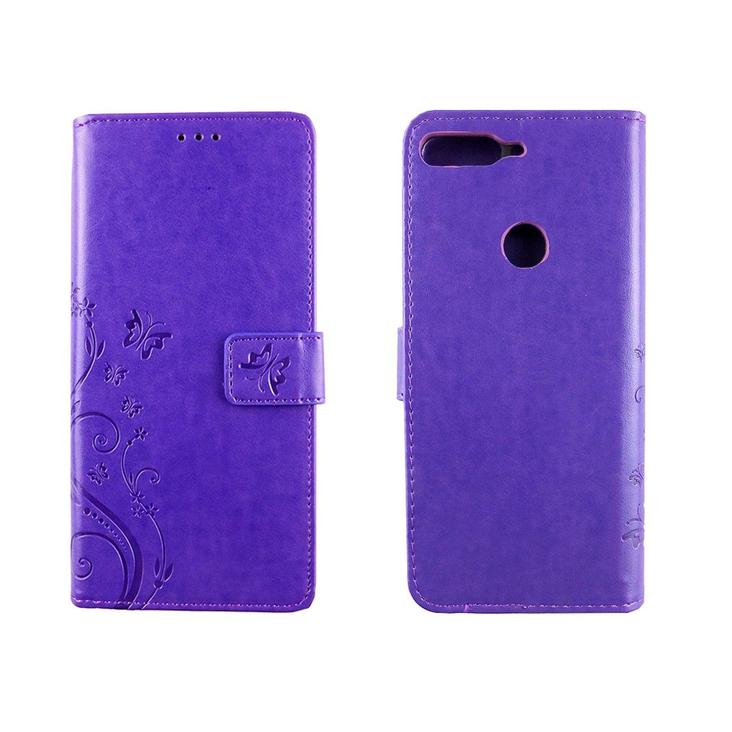 Huawei Honor 7C Handyhülle Bookcover Violett