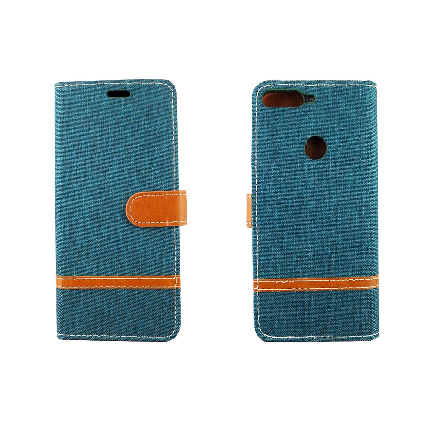 Huawei Honor 7C Handyhülle Bookcover Grün