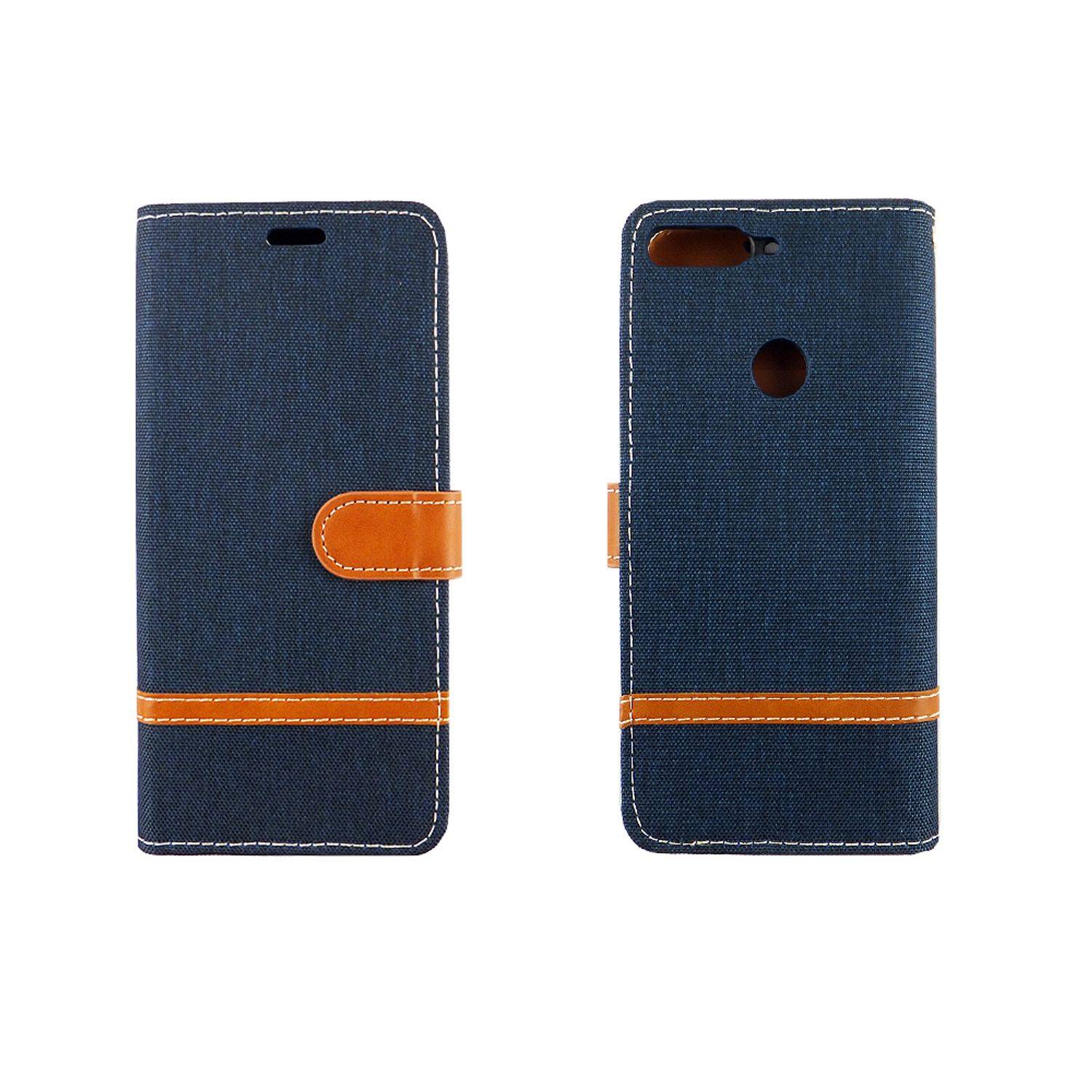 Huawei Honor 7C Handyhülle Bookcover Blau
