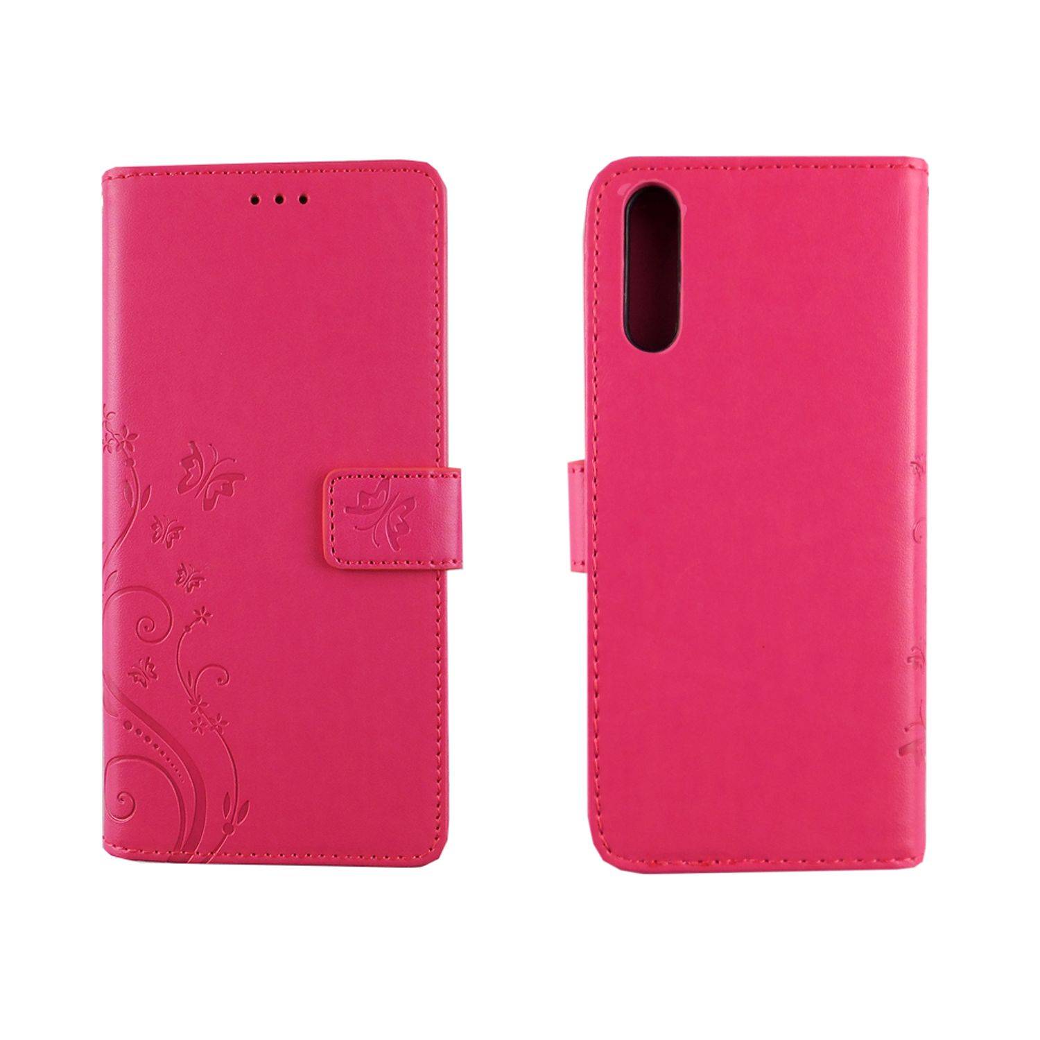 Huawei P20 Handyhülle Bookcover Rosa