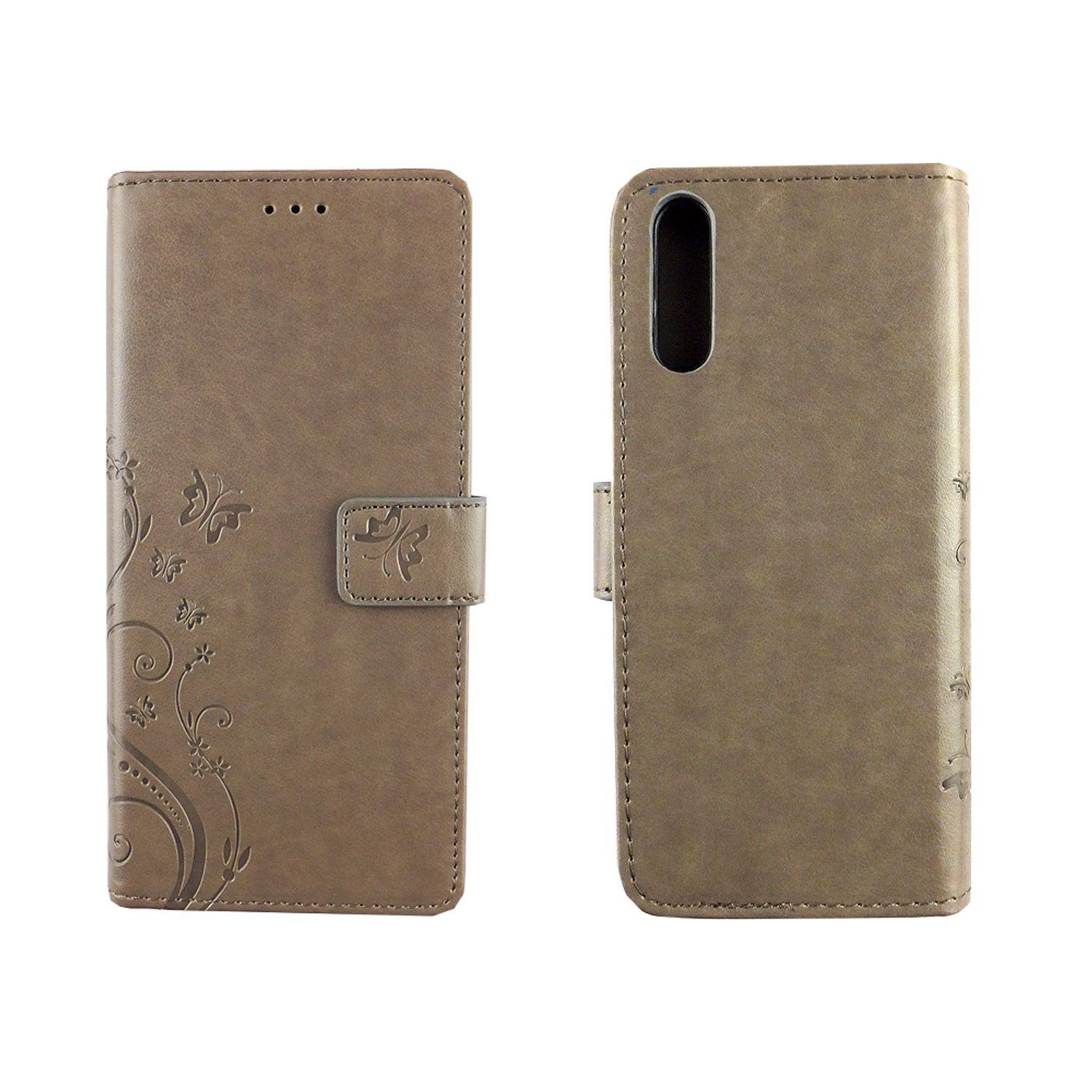 Huawei P20 Handyhülle Bookcover Grau
