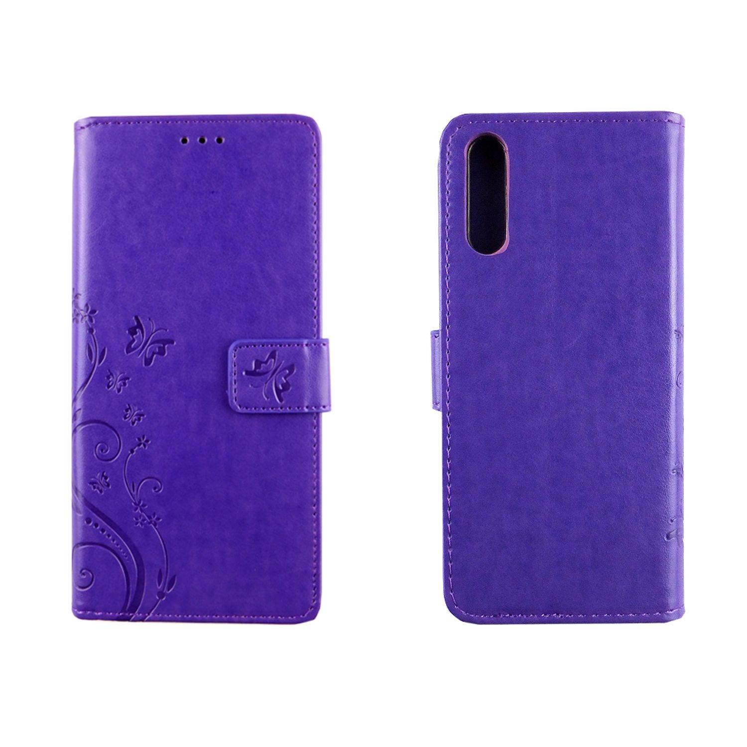 Huawei P20 Handyhülle Bookcover Violett