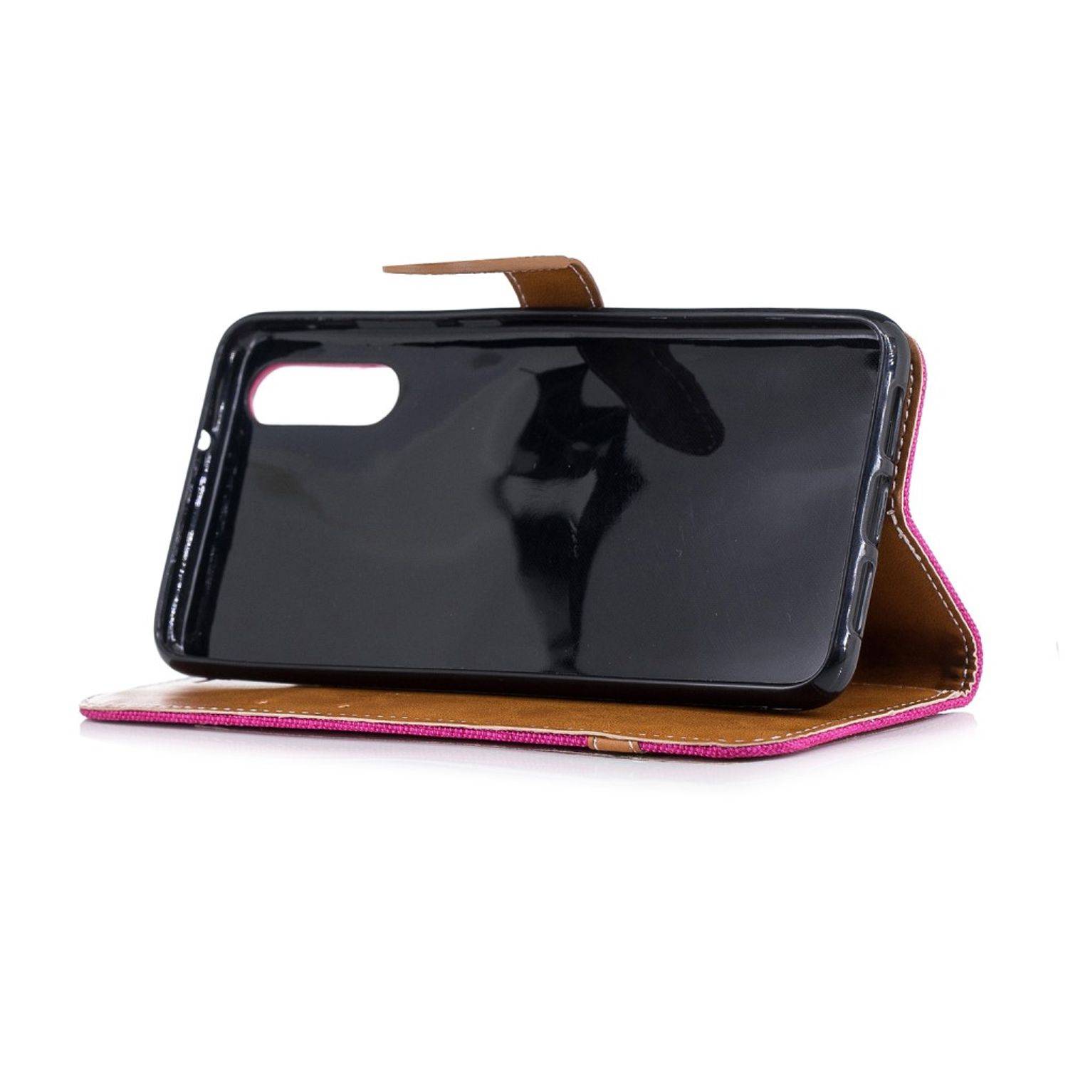 Huawei P20 Handyhülle Bookcover Rosa