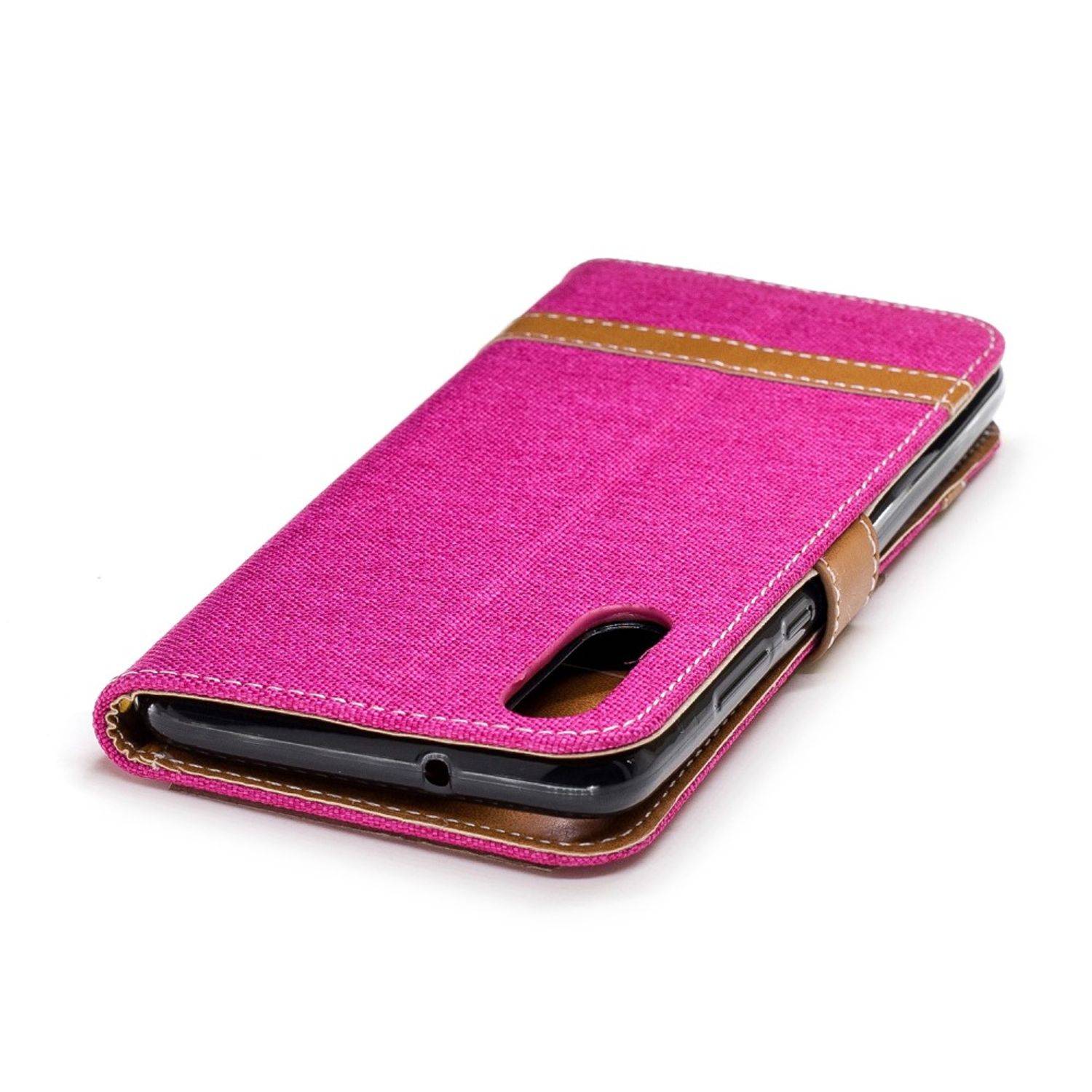 Huawei P20 Handyhülle Bookcover Rosa