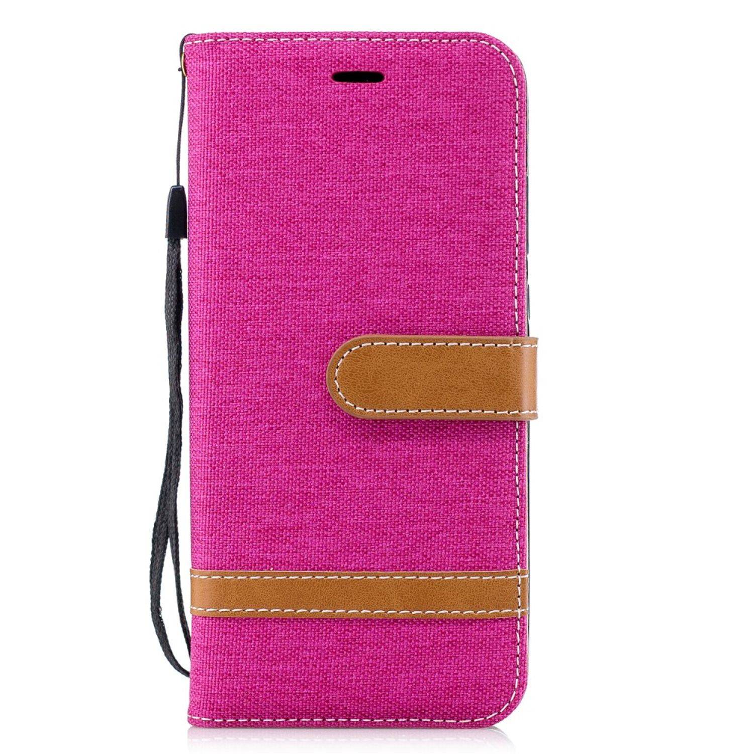 Huawei P20 Handyhülle Bookcover Rosa