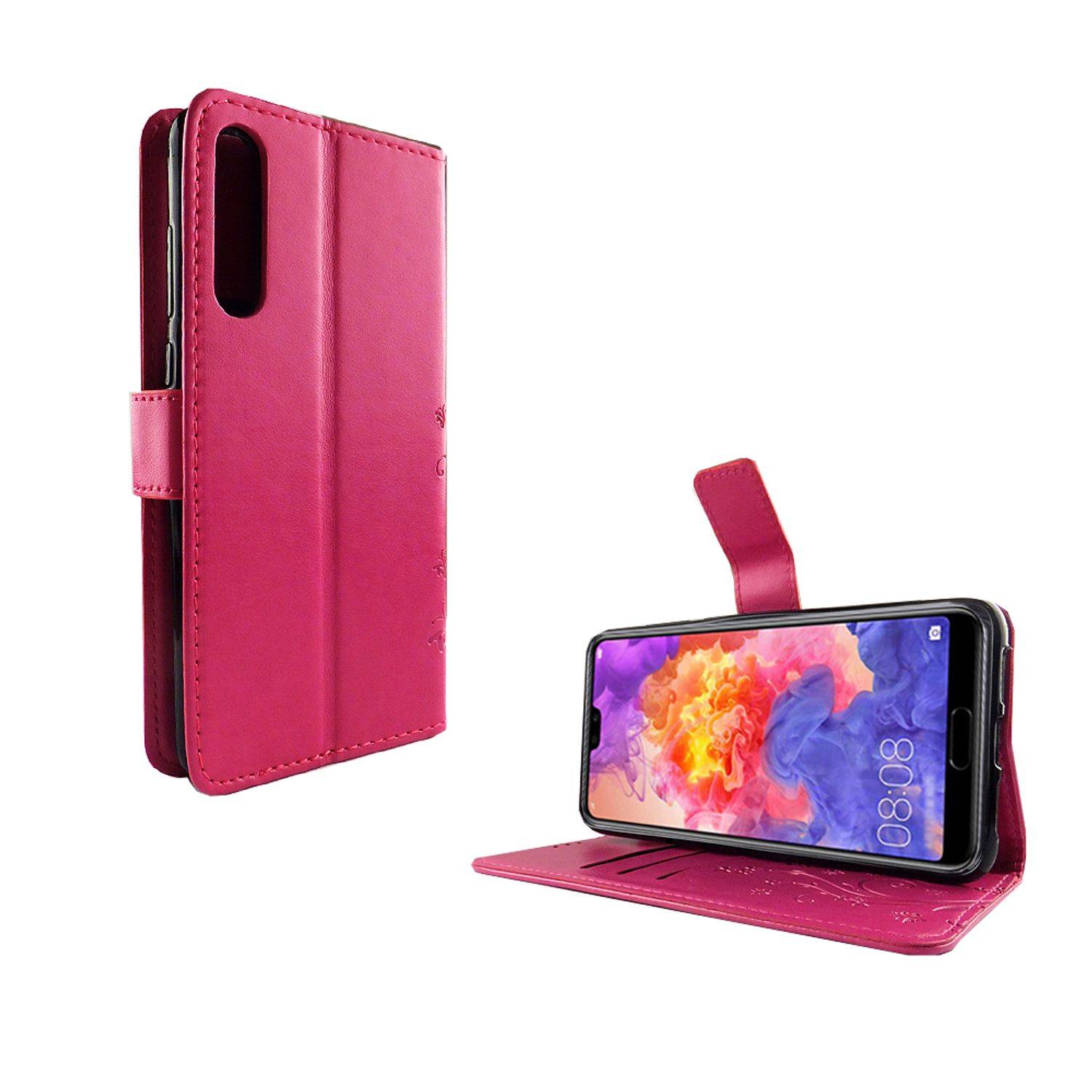 Huawei P20 Pro Handyhülle Bookcover Rosa