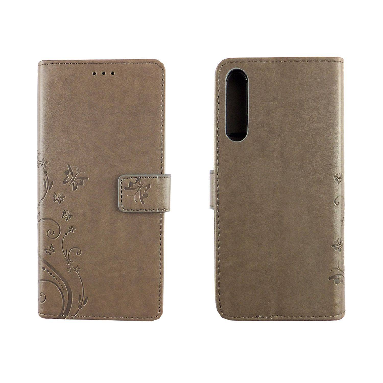 Huawei P20 Pro Handyhülle Bookcover Grau