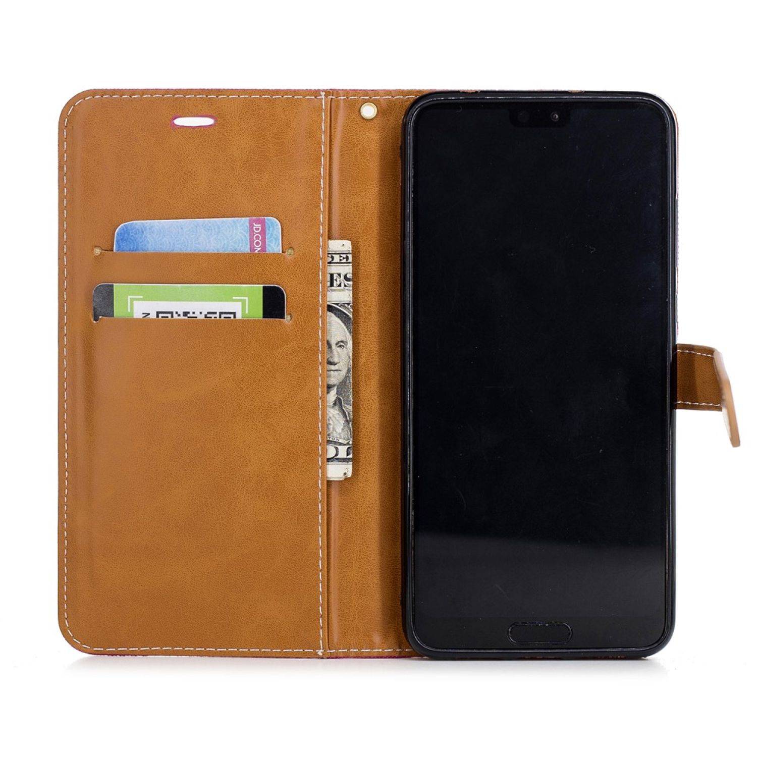 Huawei P20 Pro Handyhülle Bookcover Rosa