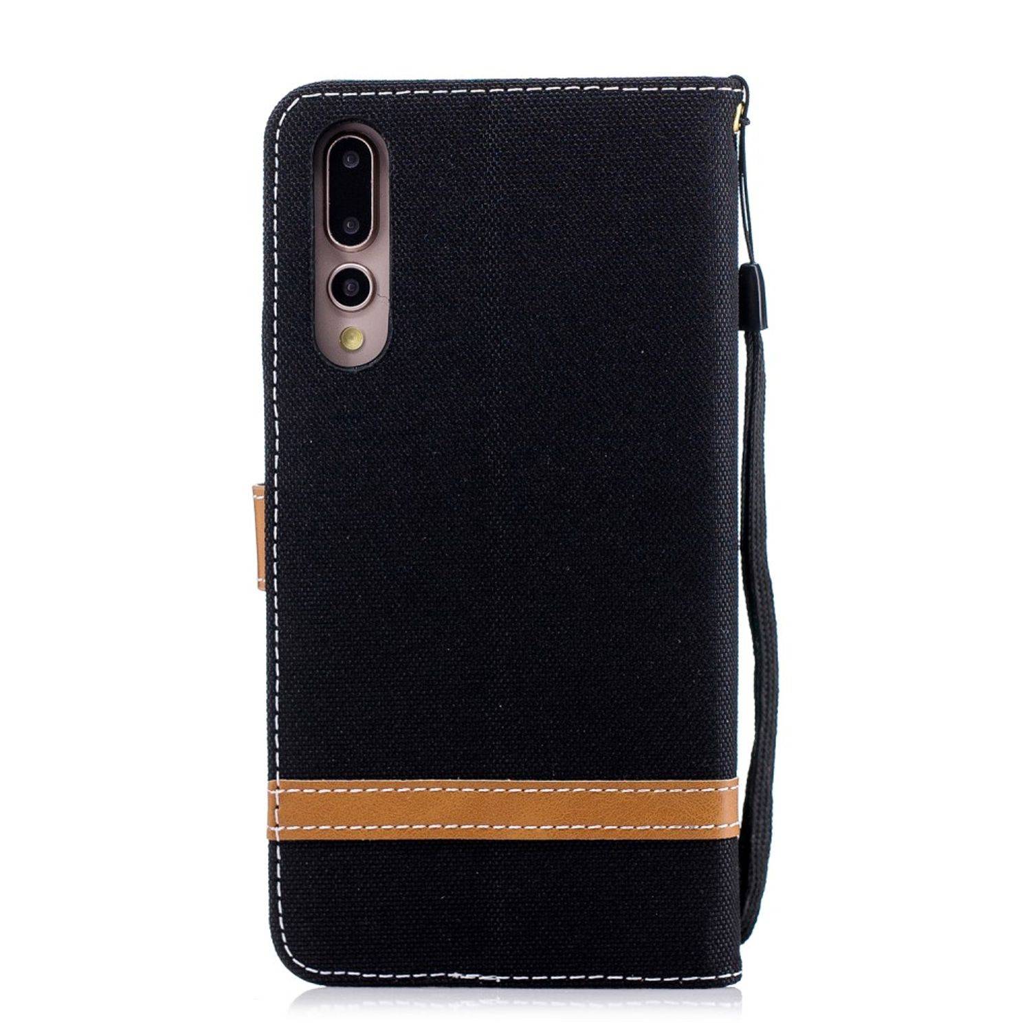 Huawei P20 Pro Handyhülle Bookcover Schwarz