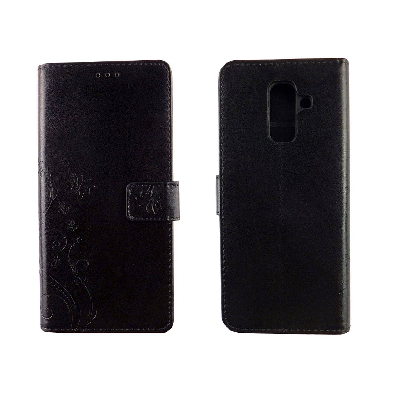 Samsung Galaxy A6 Plus (2018) Handyhülle Bookcover Schwarz