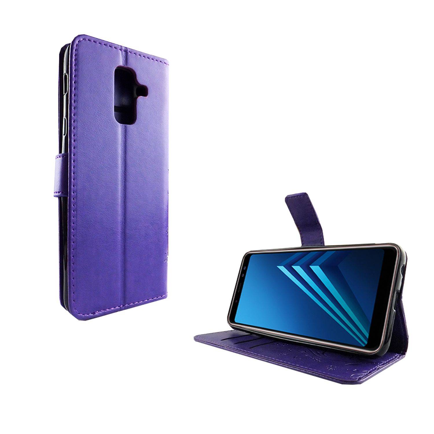 Samsung Galaxy A6 Plus (2018) Handyhülle Bookcover Violett