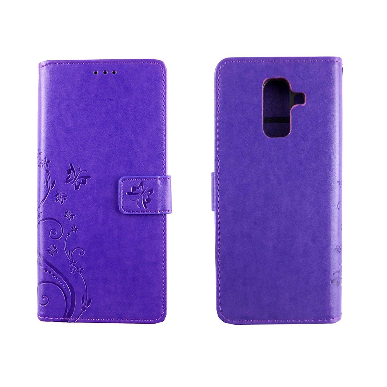 Samsung Galaxy A6 Plus (2018) Handyhülle Bookcover Violett