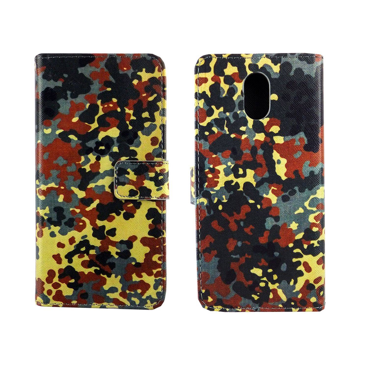 Wiko Lenny 5 Handyhülle Bookcover Mehrfarbig