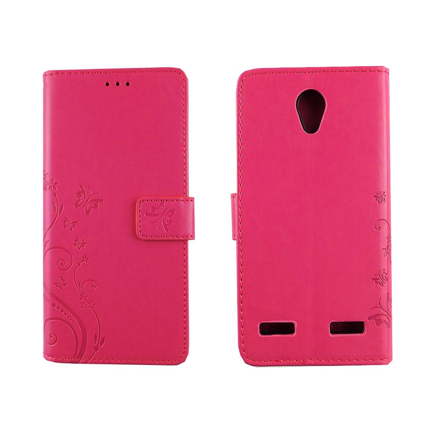 ZTE Blade L7 Handyhülle Bookcover Rosa