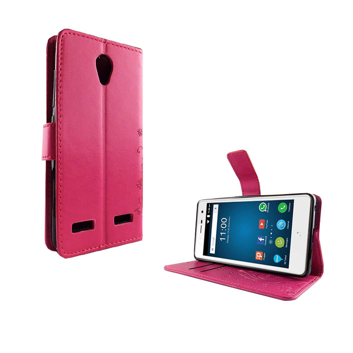 ZTE Blade L7 Handyhülle Bookcover Rosa