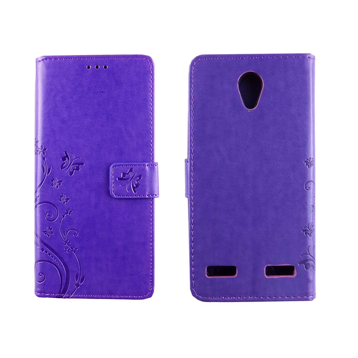 ZTE Blade L7 Handyhülle Bookcover Violett