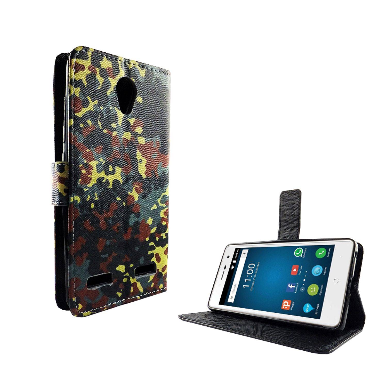ZTE Blade L7 Handyhülle Bookcover Mehrfarbig