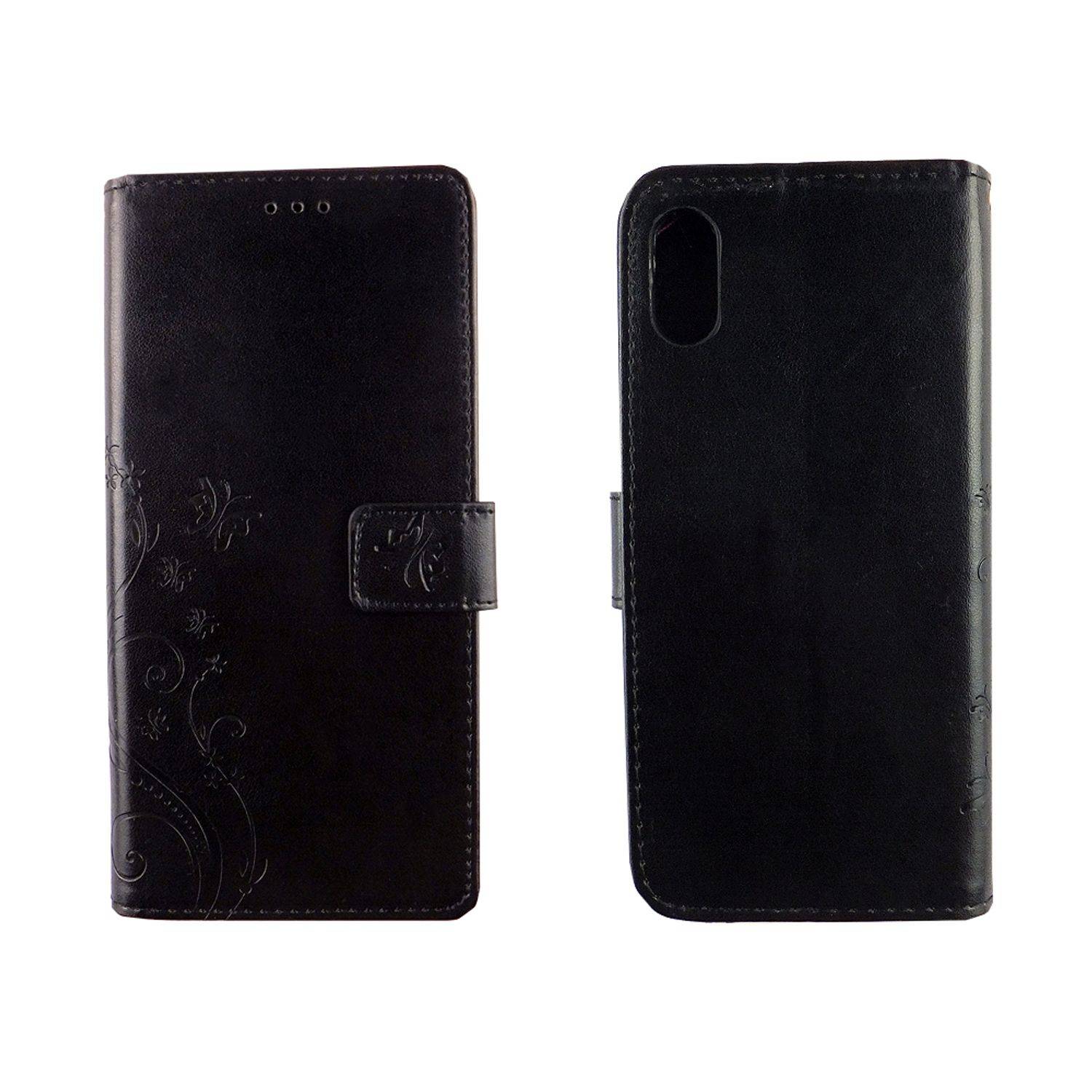 Apple iPhone XS Handyhülle Bookcover Schwarz