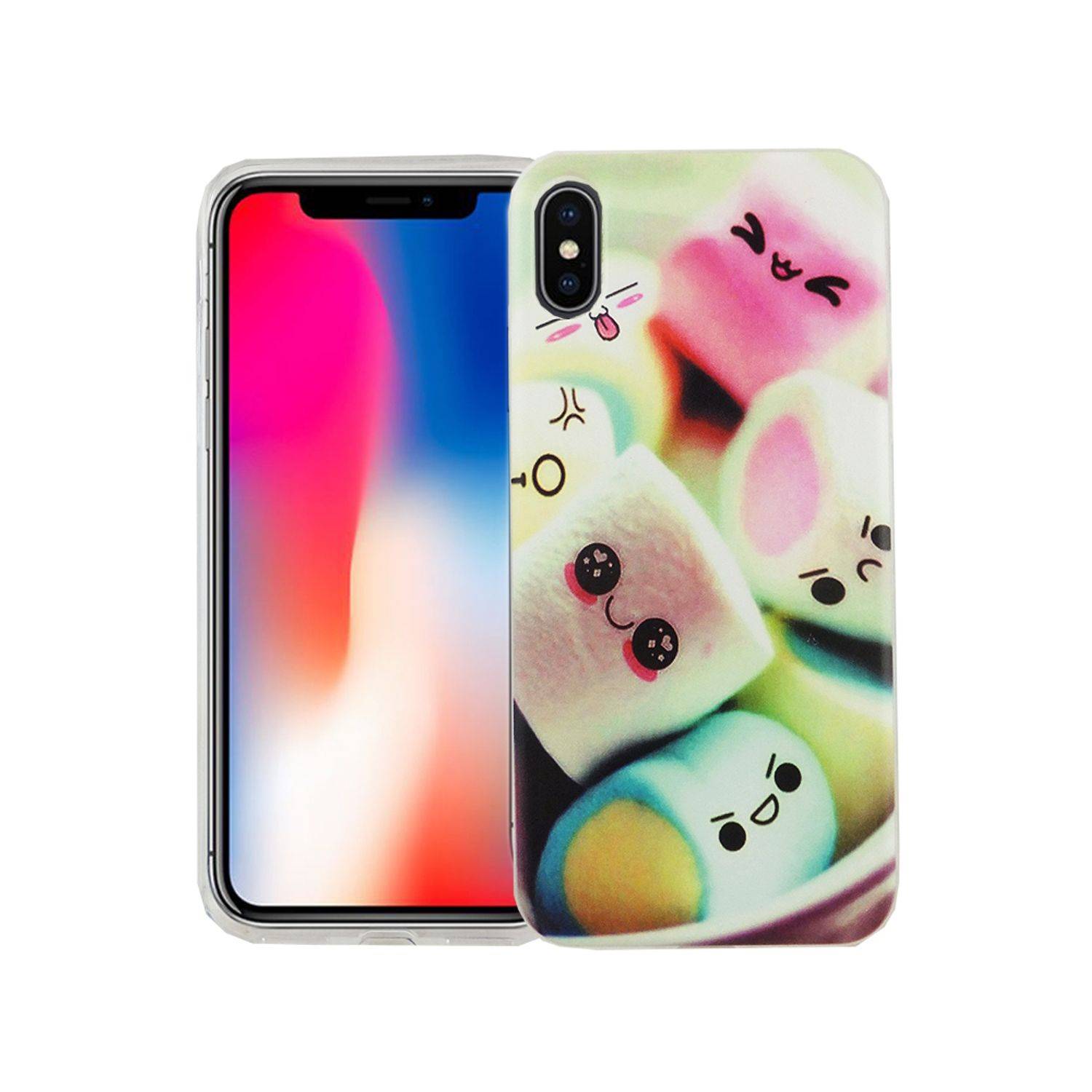 Apple iPhone XS Handyhülle Bumper Backcover Mehrfarbig
