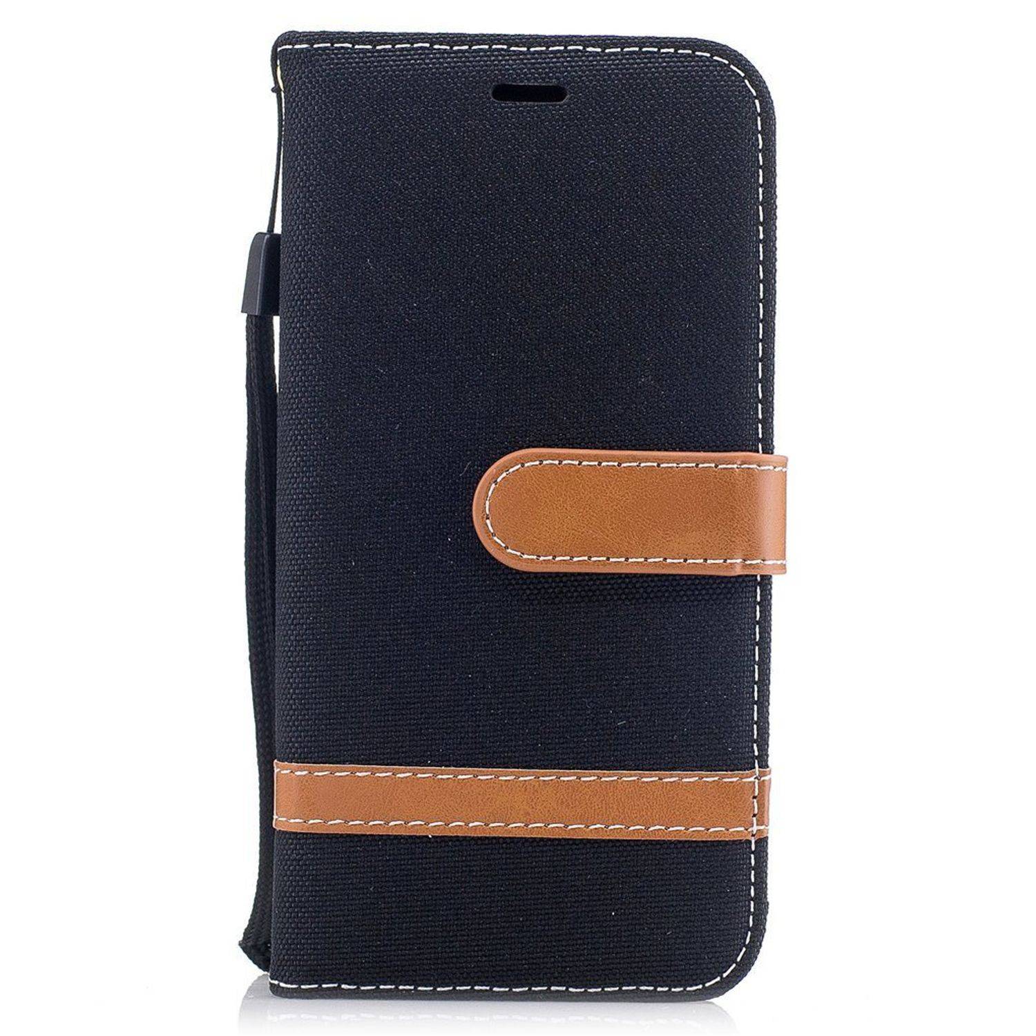 Apple iPhone XS Handyhülle Bookcover Schwarz