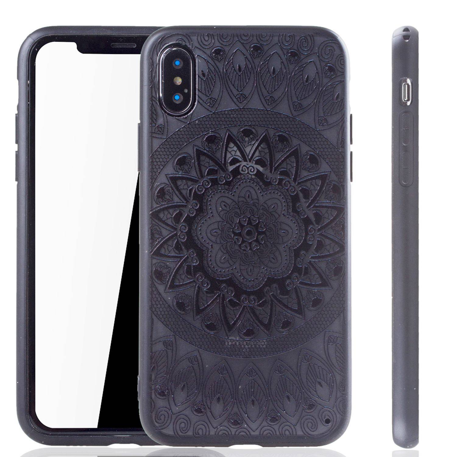 Apple iPhone XS Handyhülle Backcover Schwarz