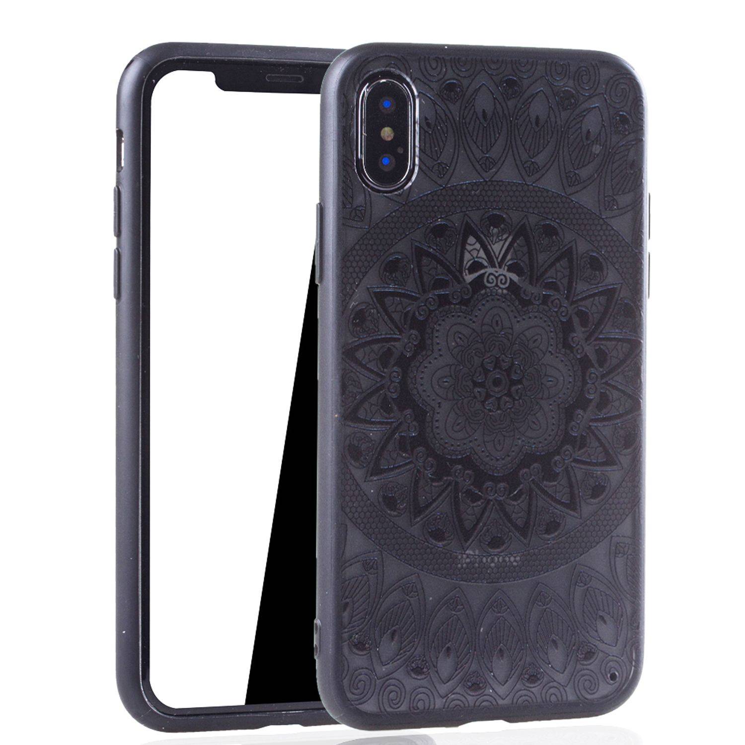 Apple iPhone XS Handyhülle Backcover Schwarz