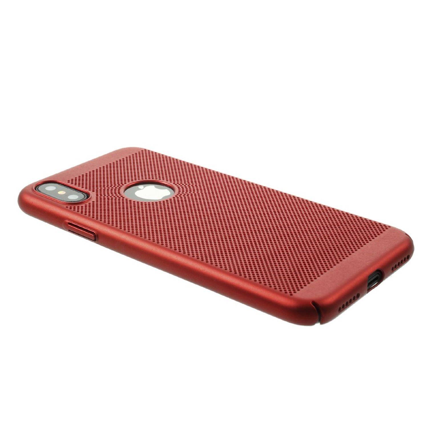 Apple iPhone XS Handyhülle Backcover Rot