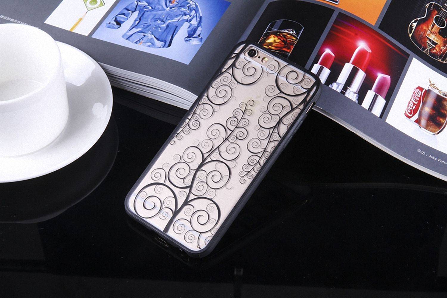 Samsung Galaxy S6 Handyhülle Backcover Schwarz