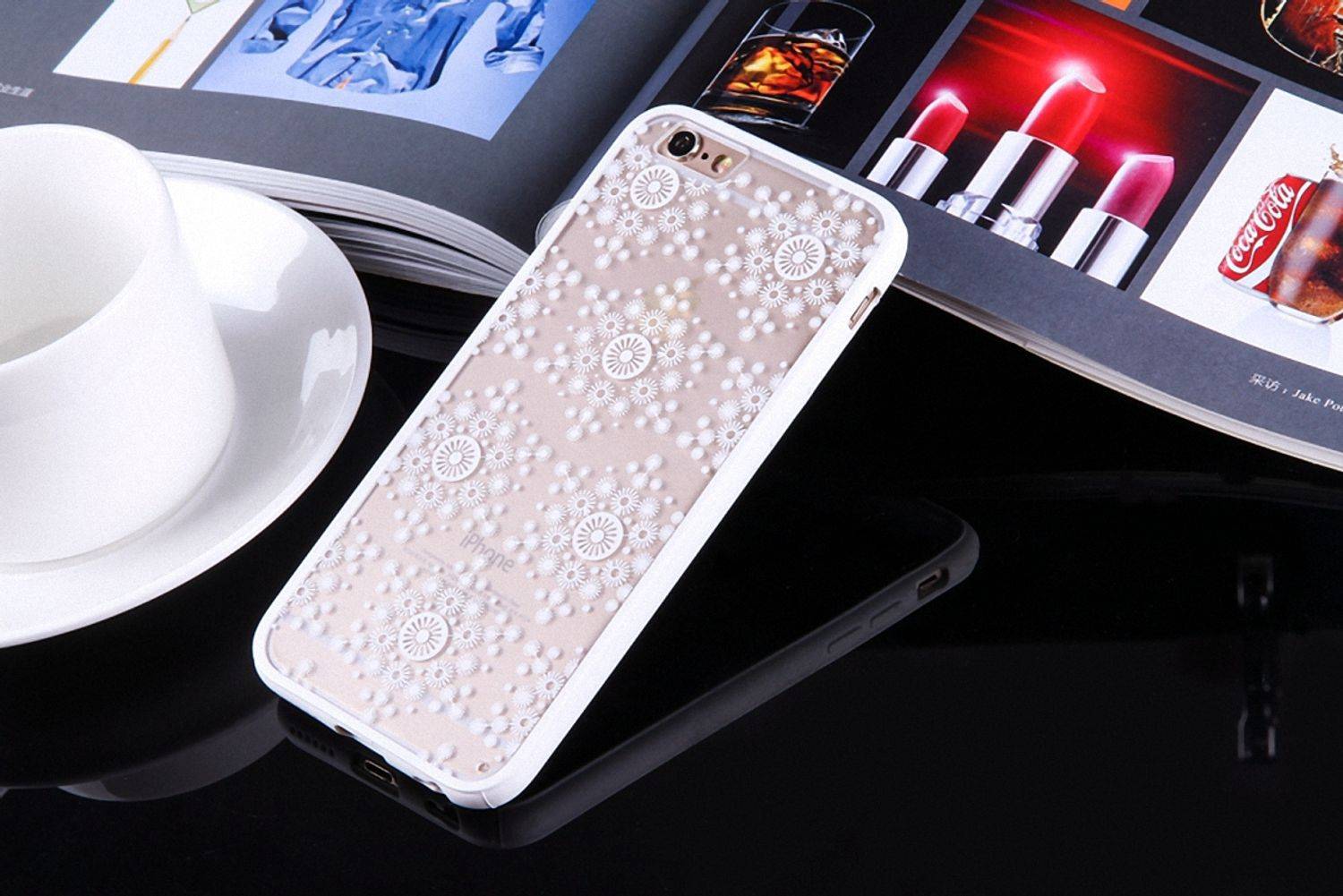 Samsung Galaxy S6 Edge Handyhülle Backcover Weiß