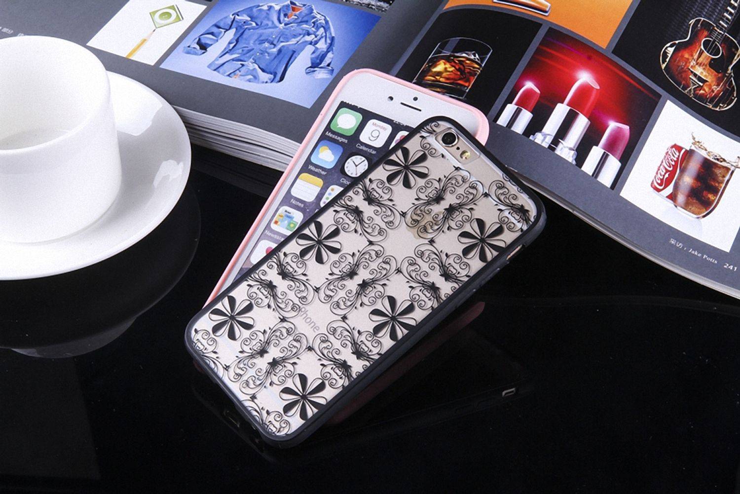 Samsung Galaxy S7 Edge Handyhülle Backcover Schwarz