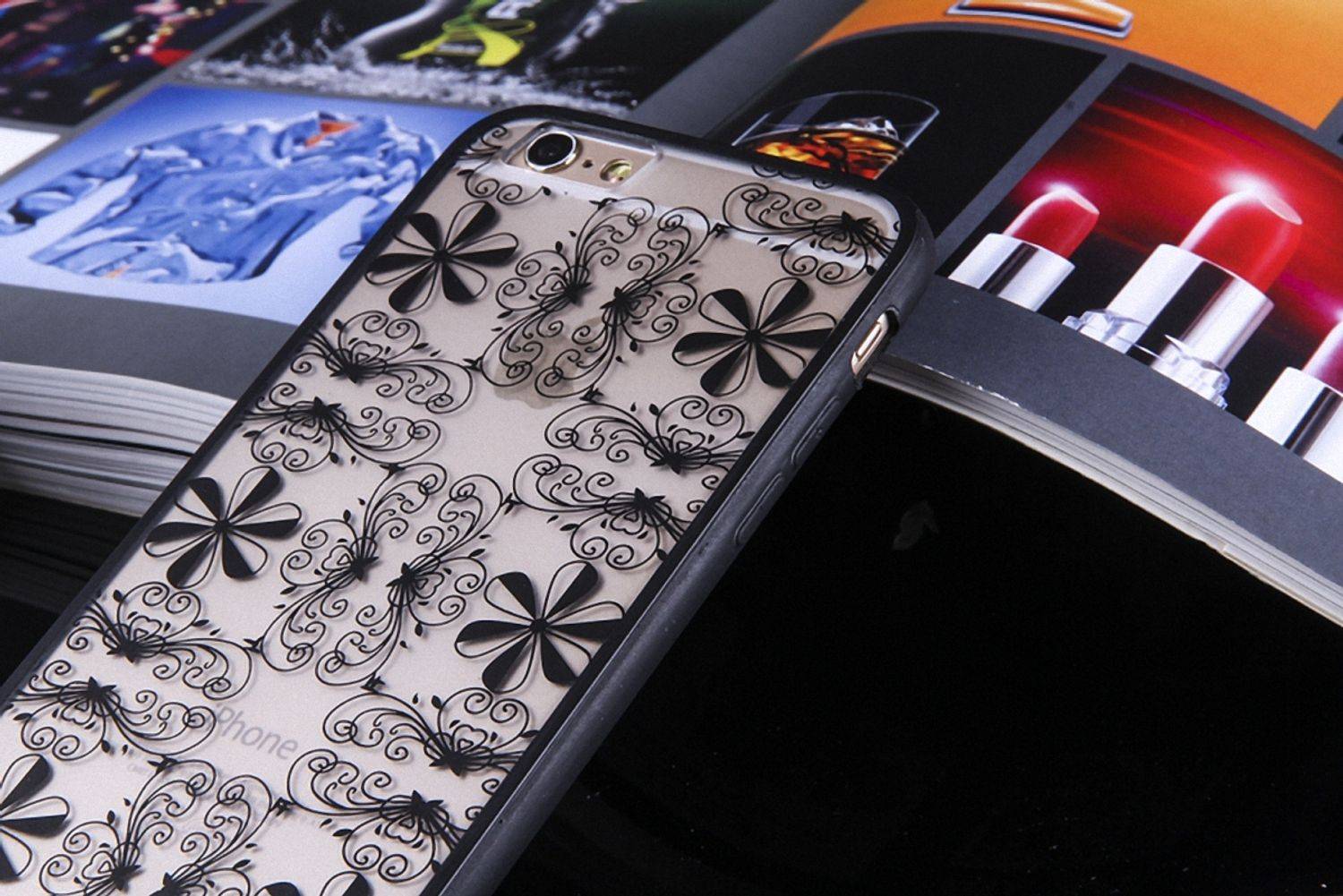 Samsung Galaxy S7 Edge Handyhülle Backcover Schwarz