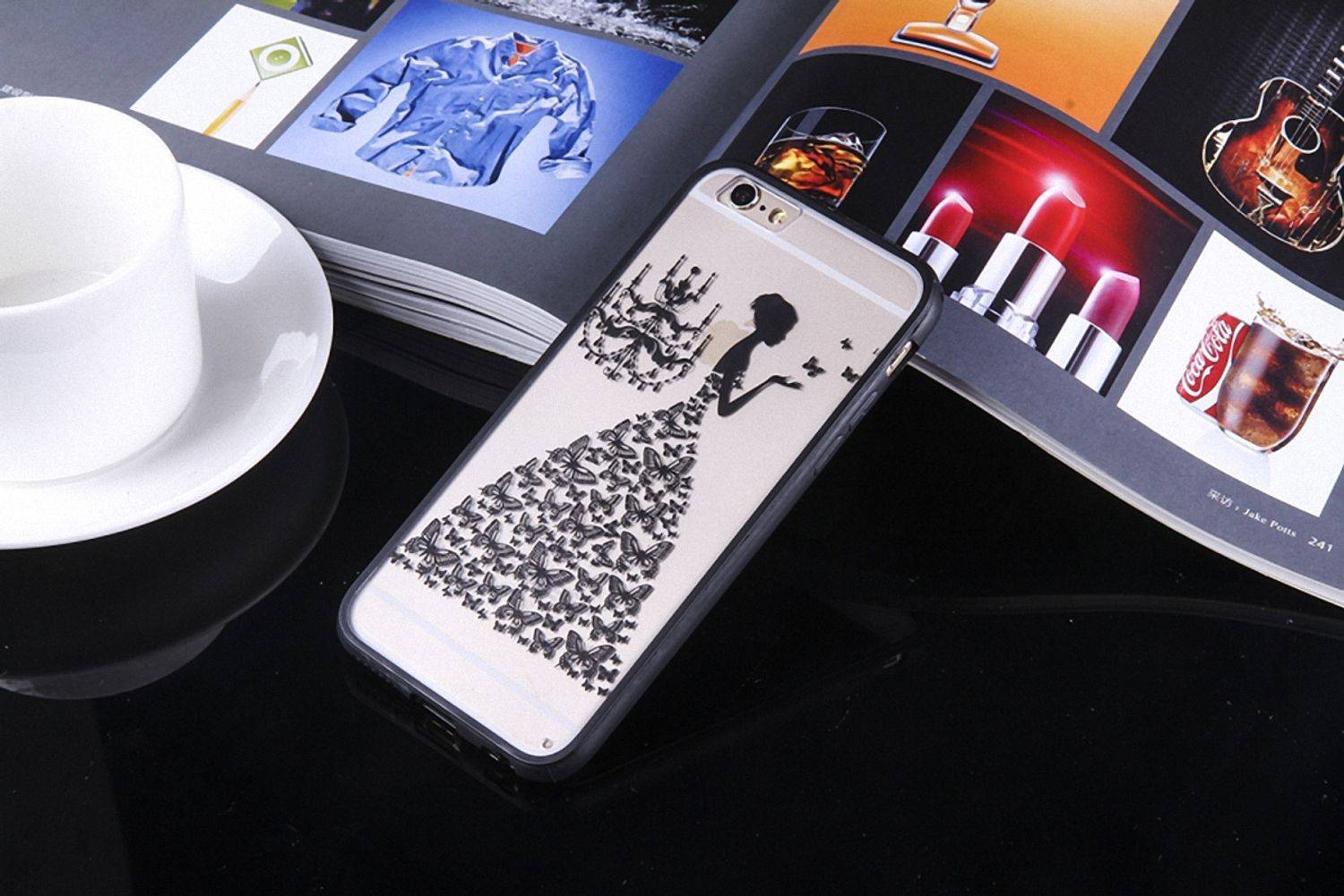 Samsung Galaxy S7 Edge Handyhülle Backcover Schwarz