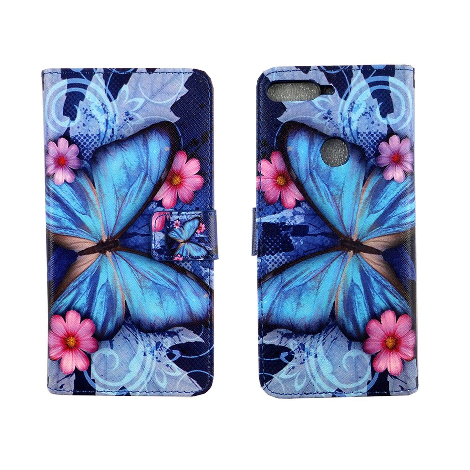 Huawei Honor 7C Handyhülle Bookcover Blau