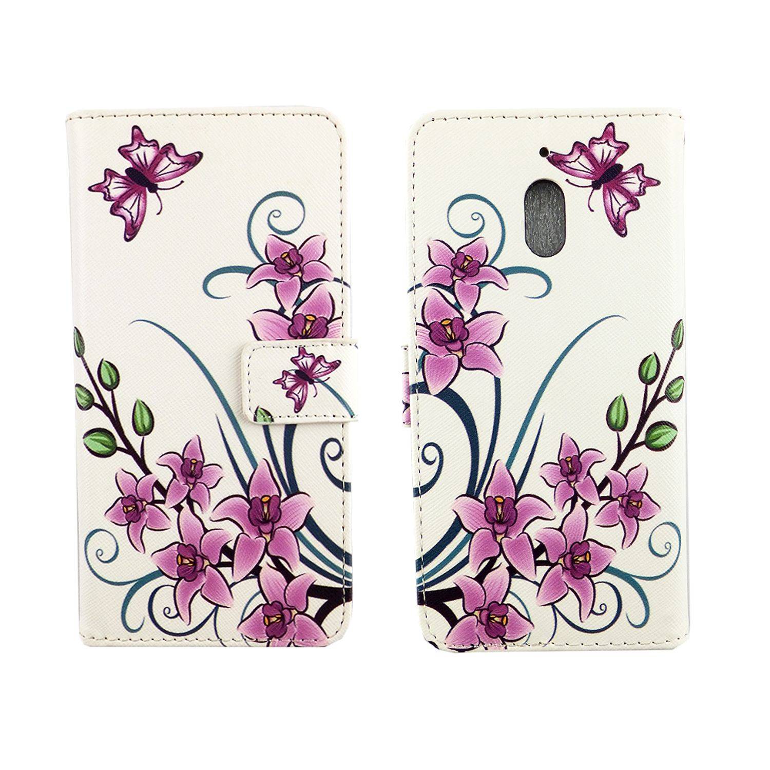 Nokia 2.1 Handyhülle Bookcover Weiß