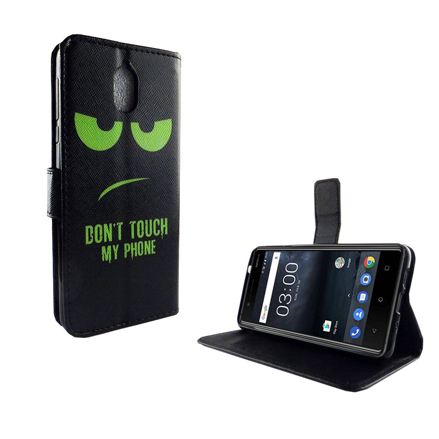 Nokia 3.1 Handyhülle Bookcover Grün