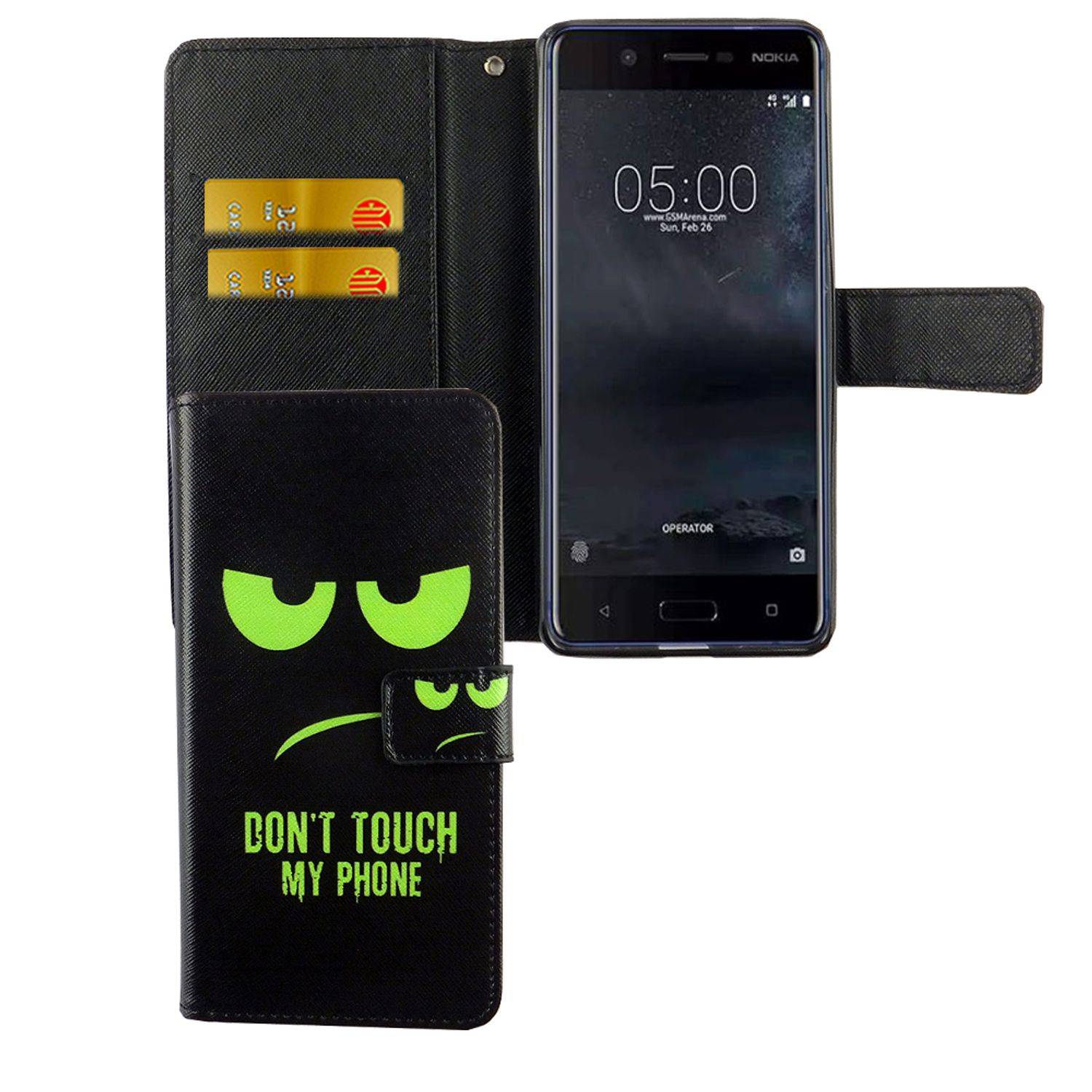 Nokia 5.1 Handyhülle Bookcover Grün