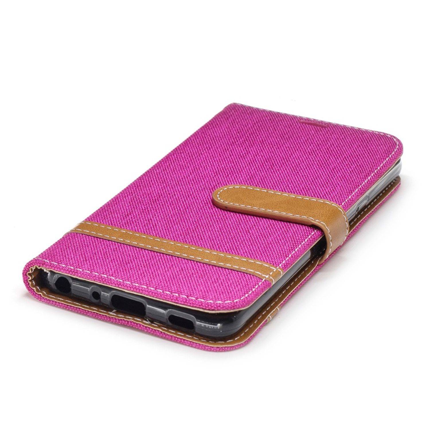 LG G7 Handyhülle Bookcover Rosa