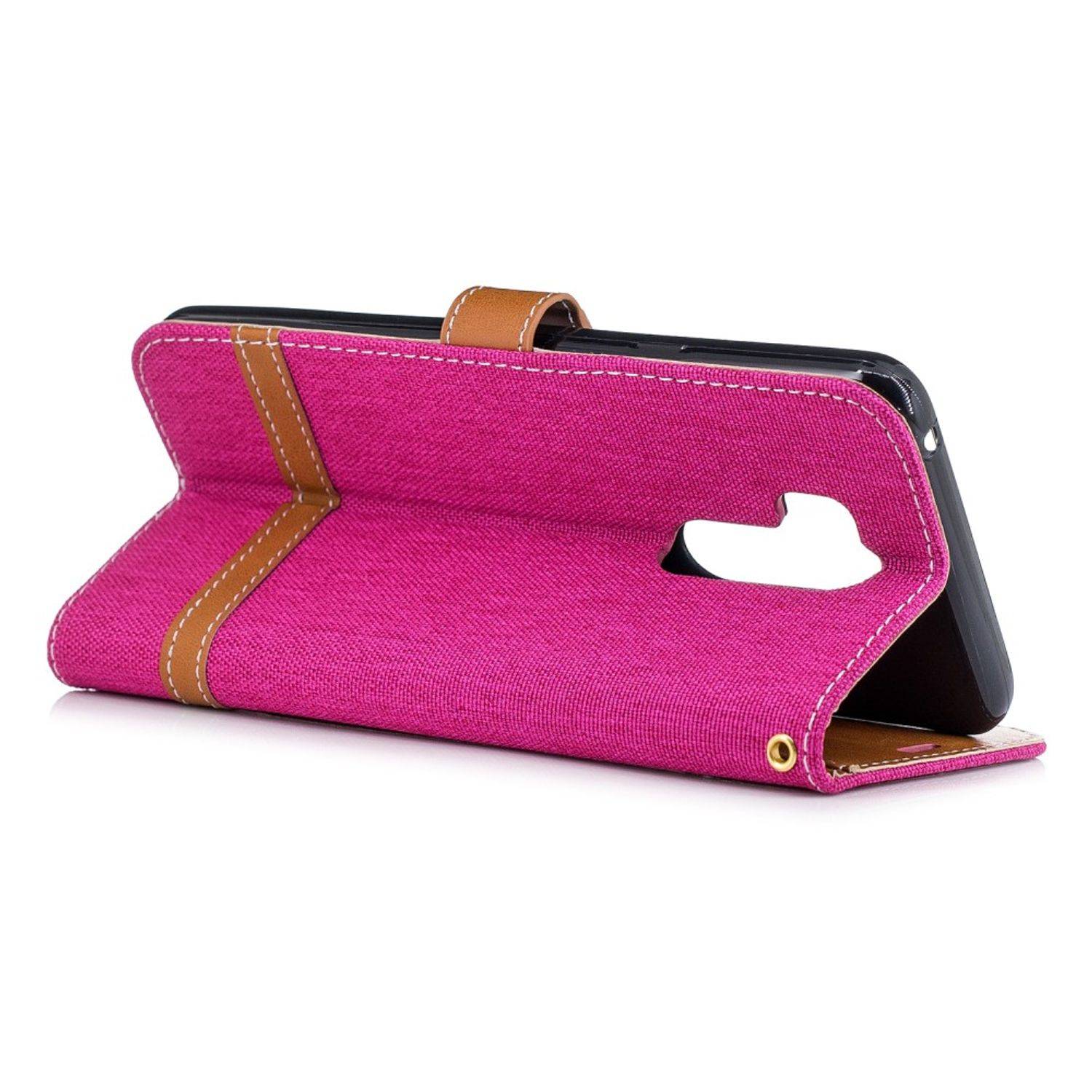 LG G7 Handyhülle Bookcover Rosa