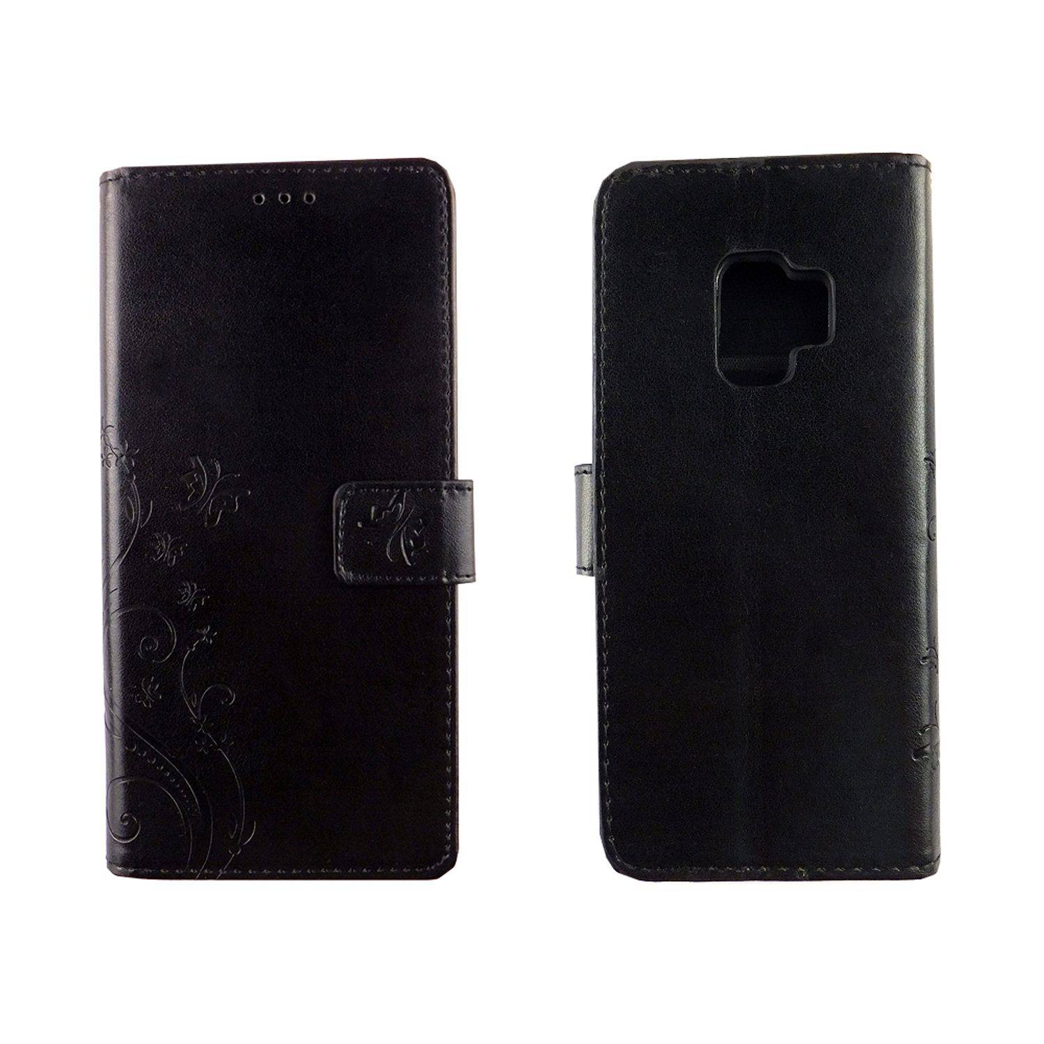 Samsung Galaxy S9 Handyhülle Bookcover Schwarz