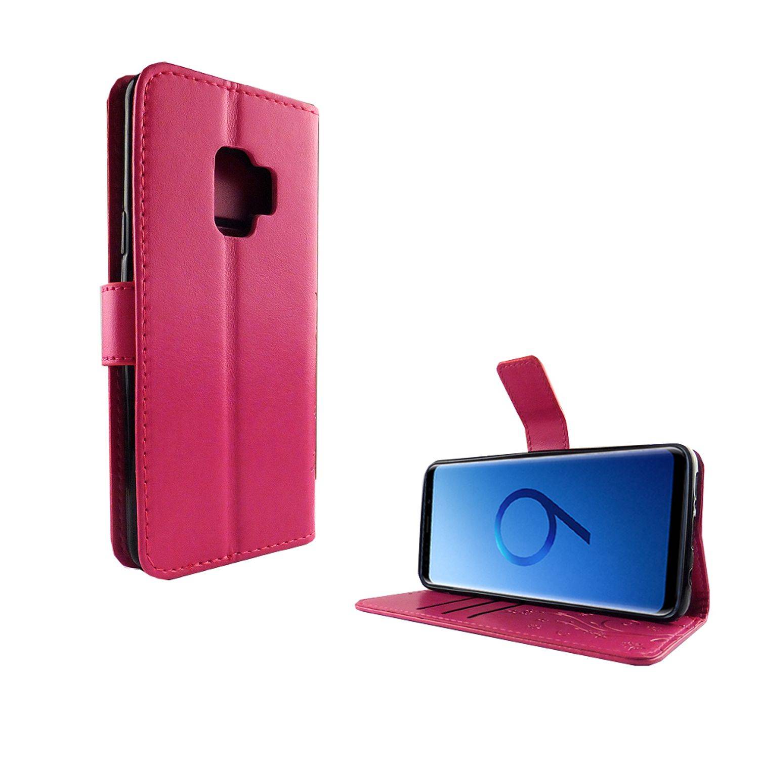 Samsung Galaxy S9 Handyhülle Bookcover Rosa