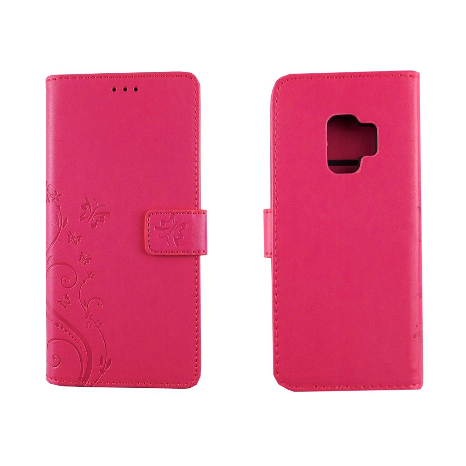 Samsung Galaxy S9 Handyhülle Bookcover Rosa