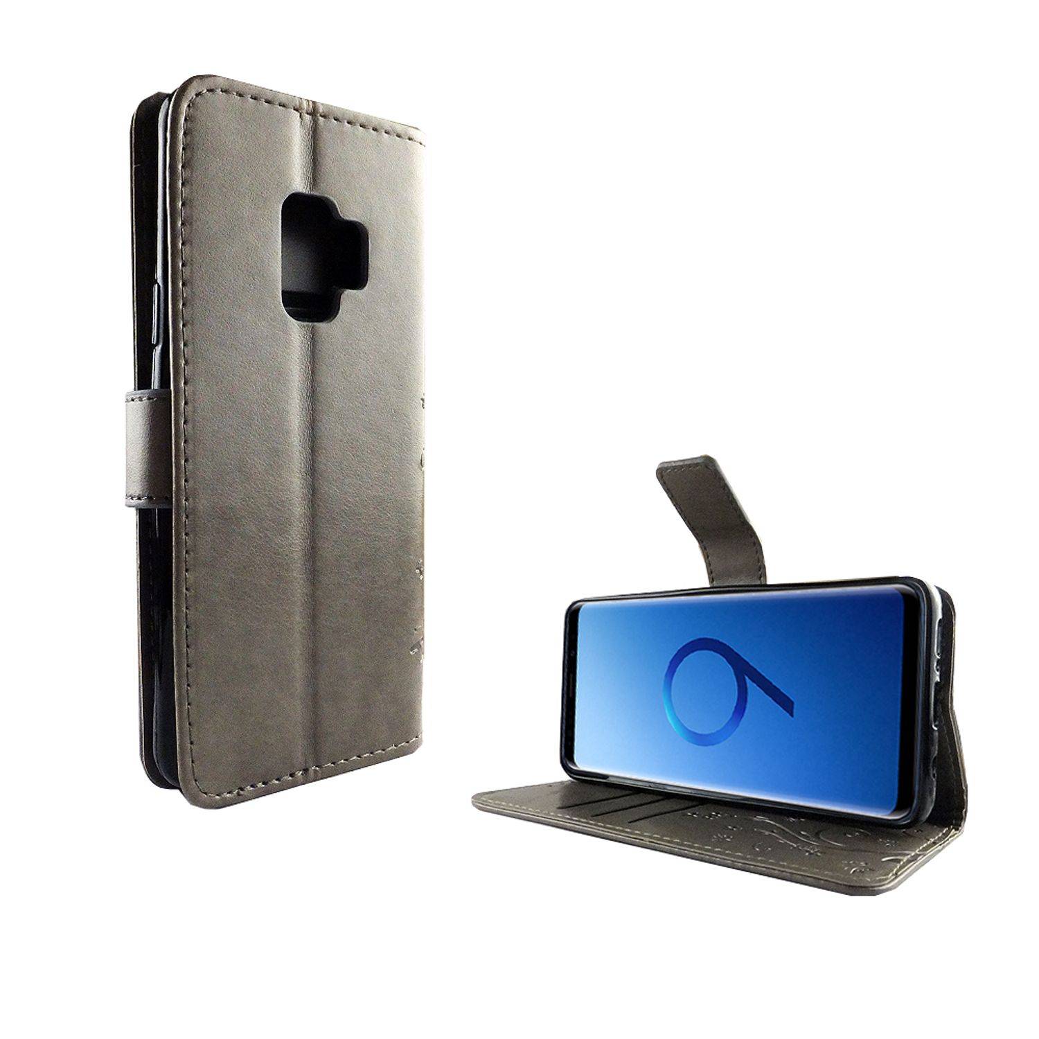 Samsung Galaxy S9 Handyhülle Bookcover Grau