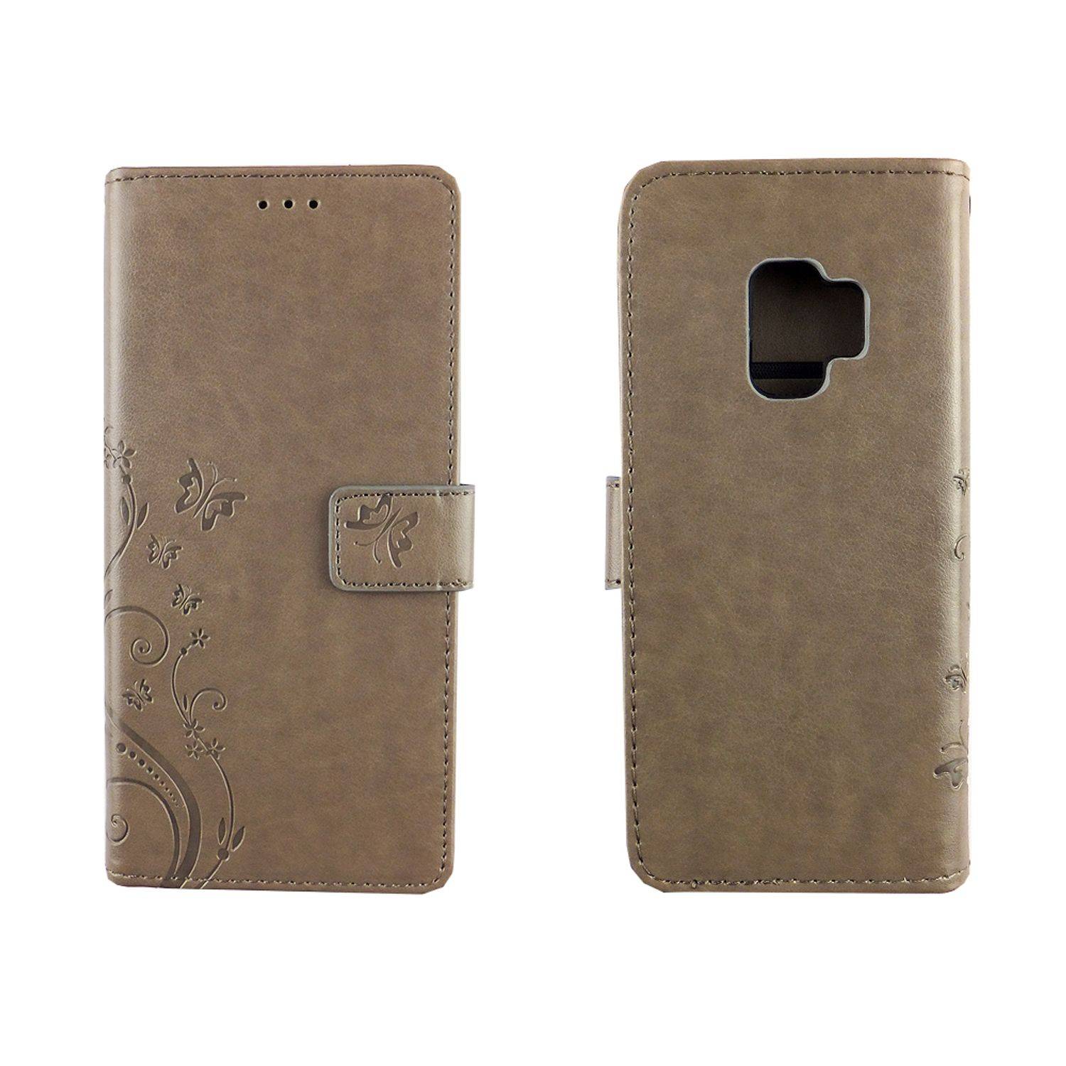 Samsung Galaxy S9 Handyhülle Bookcover Grau