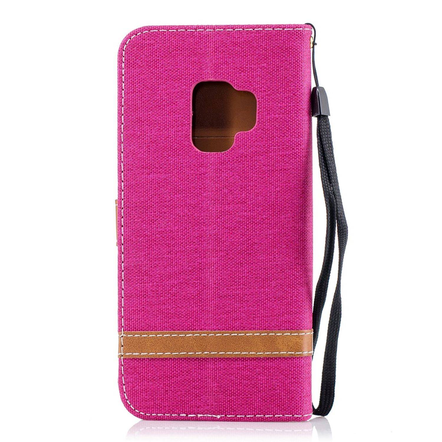 Samsung Galaxy S9 Handyhülle Bookcover Rosa