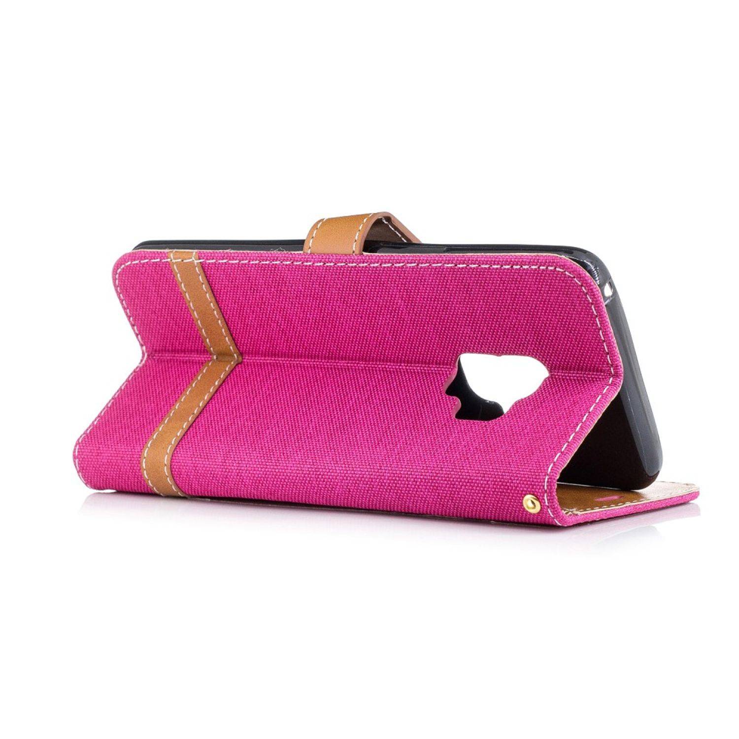 Samsung Galaxy S9 Handyhülle Bookcover Rosa