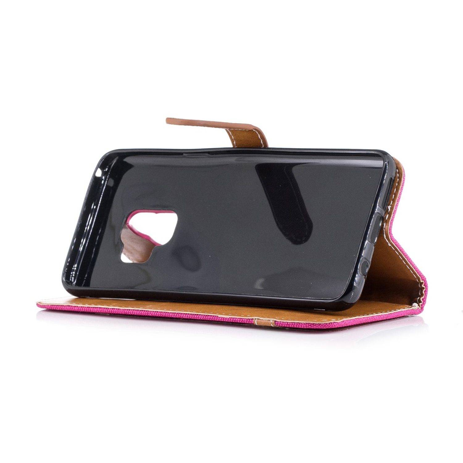 Samsung Galaxy S9 Handyhülle Bookcover Rosa