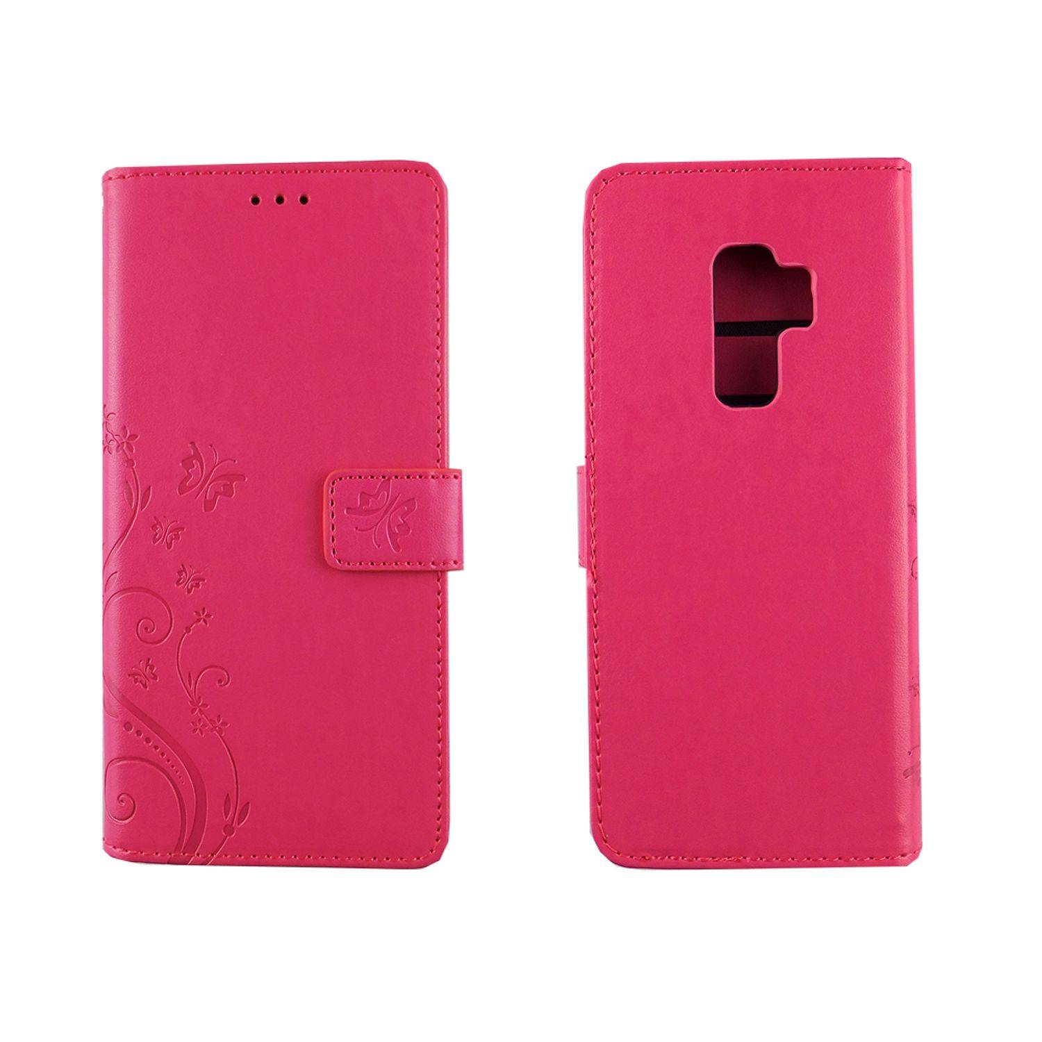 Samsung Galaxy S9 Plus Handyhülle Bookcover Rosa