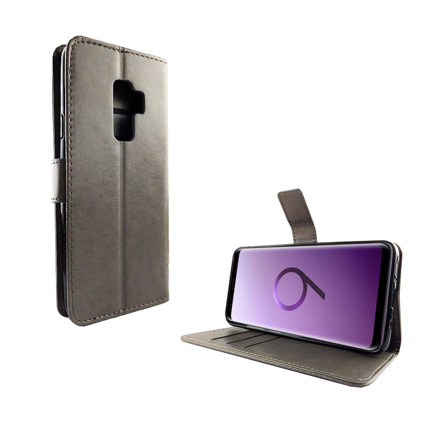 Samsung Galaxy S9 Plus Handyhülle Bookcover Grau