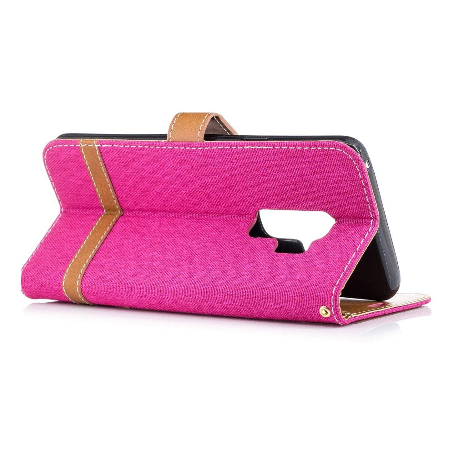 Samsung Galaxy S9 Plus Handyhülle Bookcover Rosa